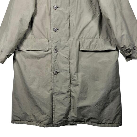 Vintage Polo Ralph Lauren Coat Mens XL Olive Hooded Parka Plaid Wool Cape 90s - Picture 3 of 15